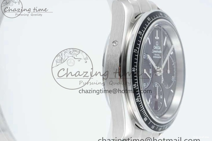 0503 Speedmaster Racing Master SS HKF Best Edition Black Dial on SS Bracelet A Versatile 7810